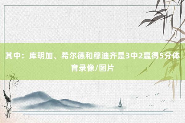 其中：库明加、希尔德和穆迪齐是3中2赢得5分体育录像/图片