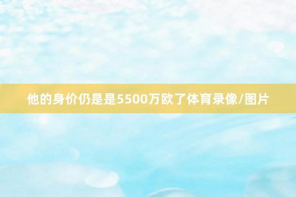 他的身价仍是是5500万欧了体育录像/图片