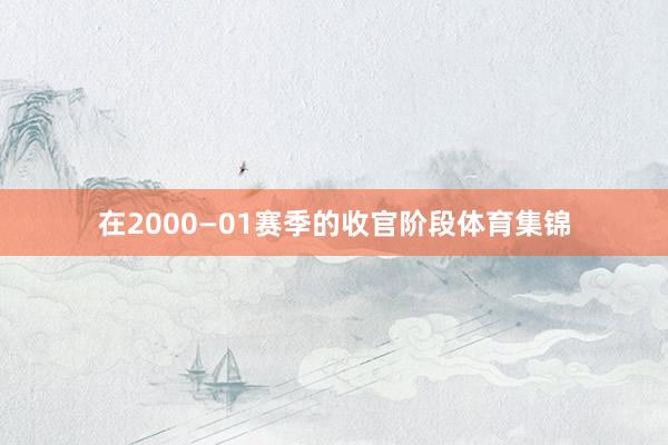 在2000—01赛季的收官阶段体育集锦