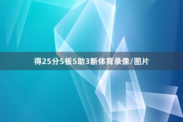 得25分5板5助3断体育录像/图片