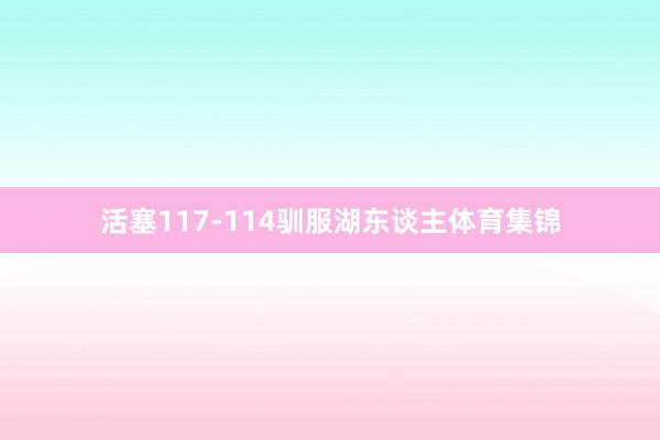 活塞117-114驯服湖东谈主体育集锦