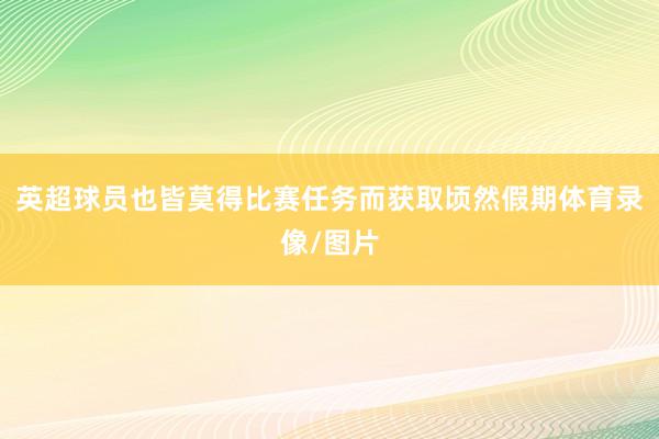 英超球员也皆莫得比赛任务而获取顷然假期体育录像/图片