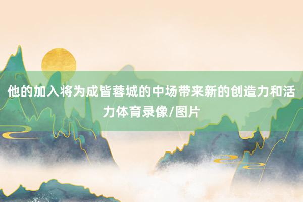 他的加入将为成皆蓉城的中场带来新的创造力和活力体育录像/图片