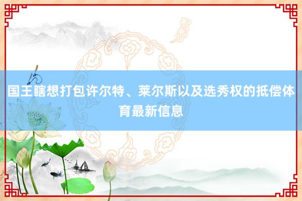 国王瞎想打包许尔特、莱尔斯以及选秀权的抵偿体育最新信息