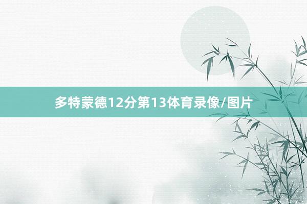 多特蒙德12分第13体育录像/图片