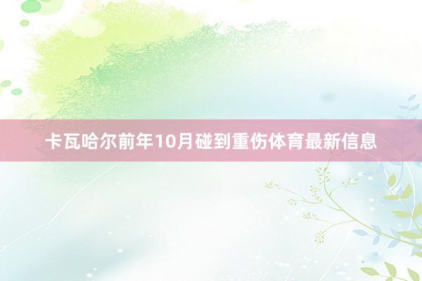 卡瓦哈尔前年10月碰到重伤体育最新信息